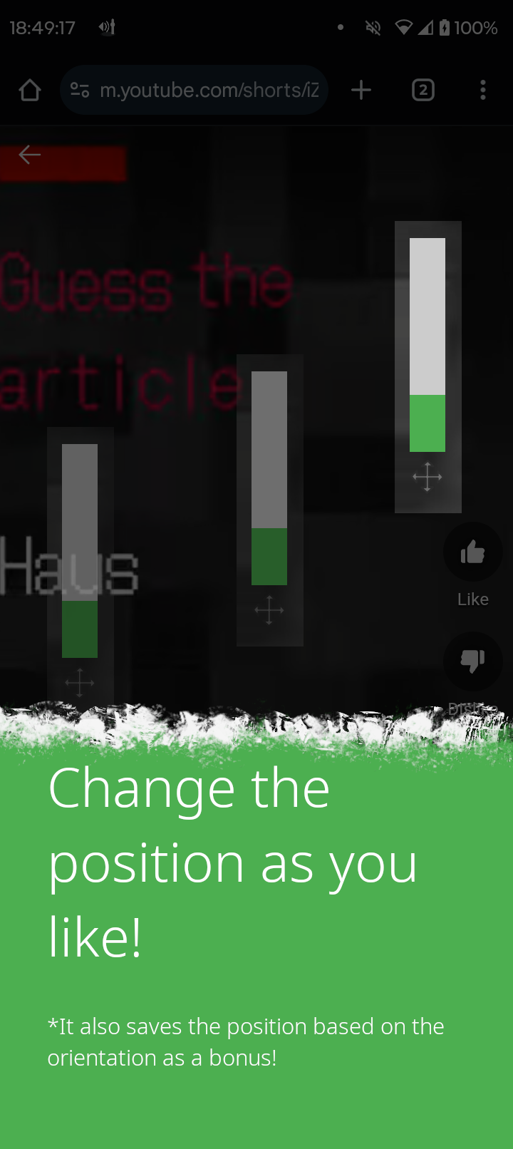 Floating Volume — Place it where you like